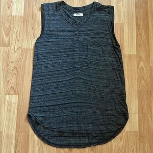 Madewell Sleeveless 3/4 Button-up Tank